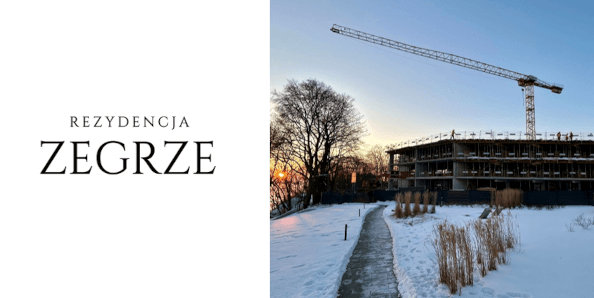Residencia Zegrze: Avance dinámico de la construcción